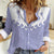Western Yoke Women Casual Shirt Jellyfish And Water Bubbles Cowboy Style - Wonder Print Shop