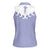 Western Yoke Women Sleeveless Polo Shirt Jellyfish And Water Bubbles Cowboy Style - Wonder Print Shop