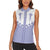 Western Yoke Women Sleeveless Polo Shirt Jellyfish And Water Bubbles Cowboy Style - Wonder Print Shop