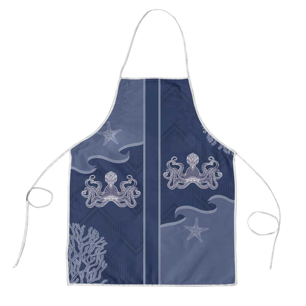 Western Yoke Apron Octopus And Coral Cowboy Style - Wonder Print Shop