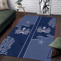 Western Yoke Area Rug Octopus And Coral Cowboy Style - Wonder Print Shop