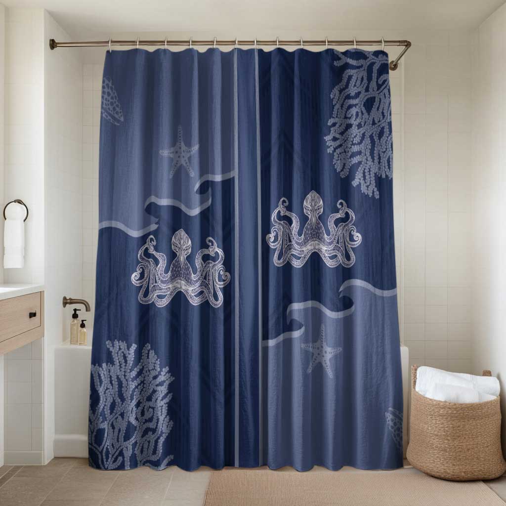 Western Yoke Bathroom Set Octopus And Coral Cowboy Style - Wonder Print Shop
