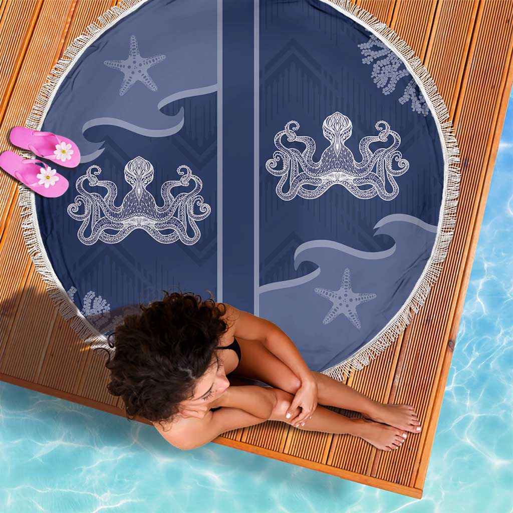 Western Yoke Beach Blanket Octopus And Coral Cowboy Style - Wonder Print Shop