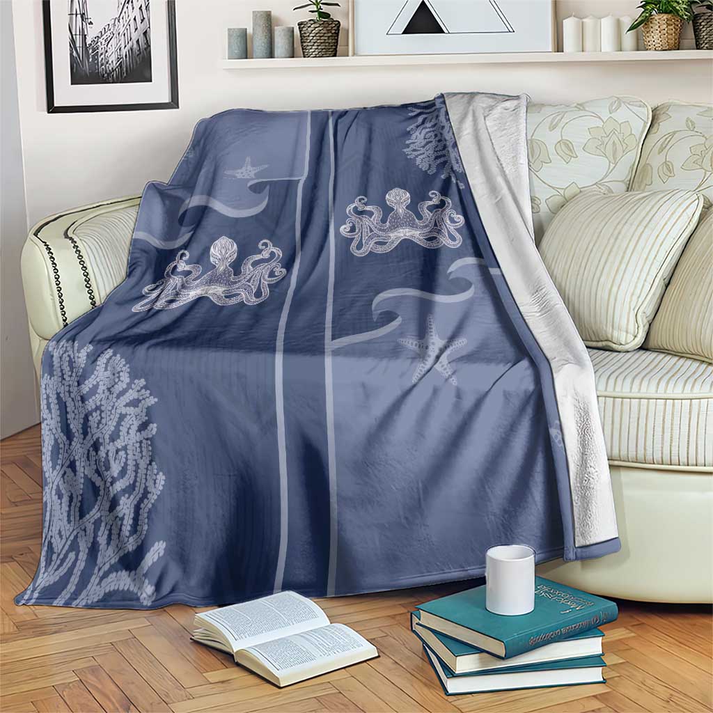 Western Yoke Blanket Octopus And Coral Cowboy Style - Wonder Print Shop