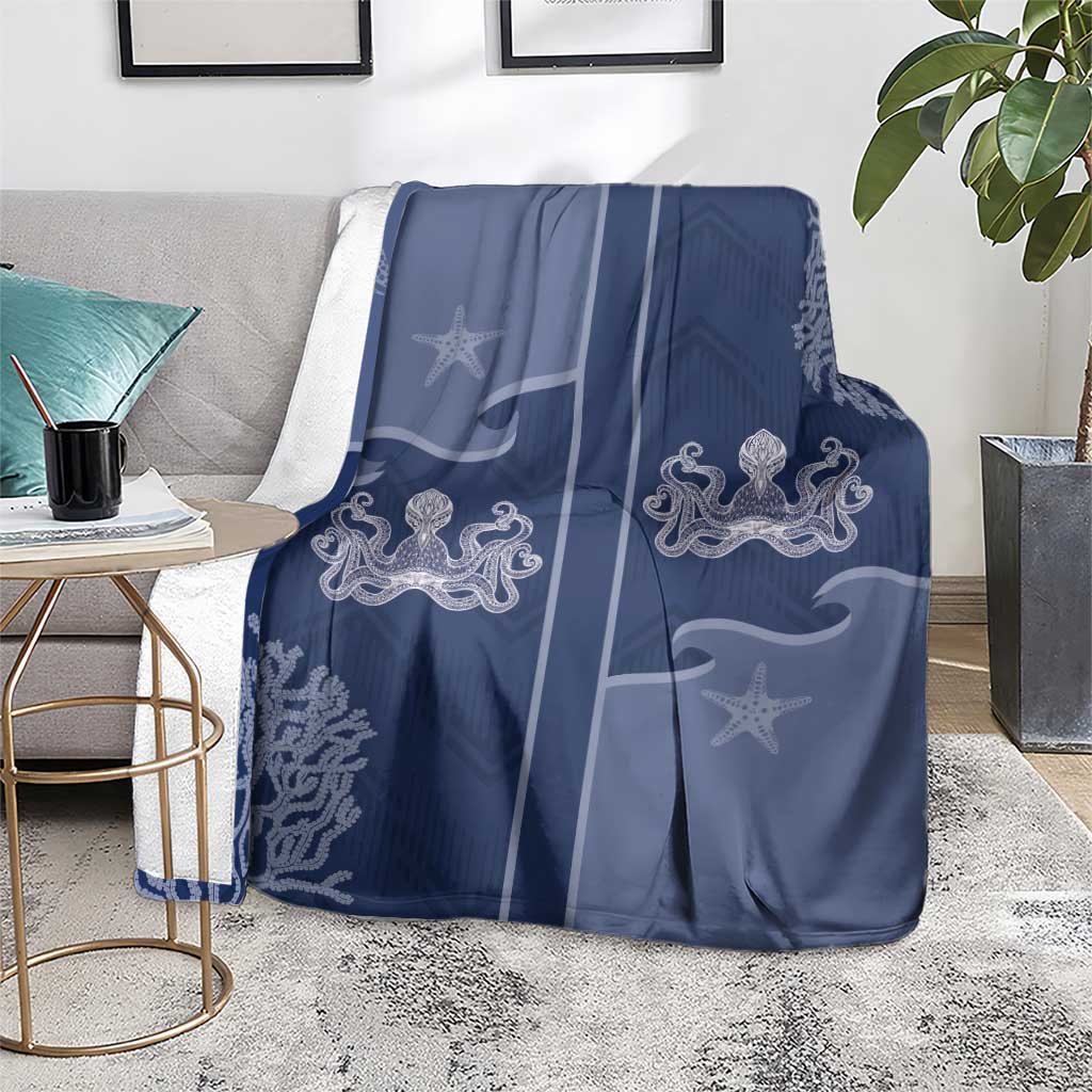 Western Yoke Blanket Octopus And Coral Cowboy Style - Wonder Print Shop