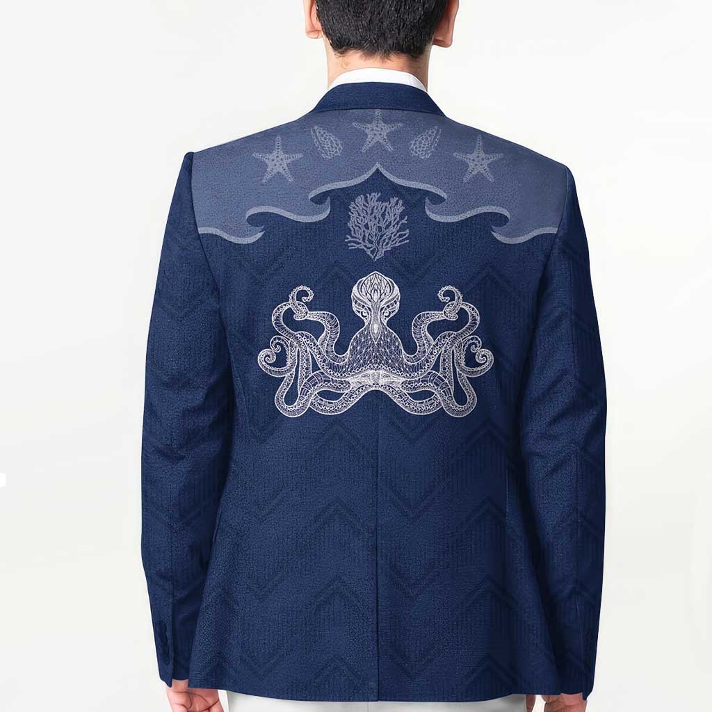 Western Yoke Blazer Octopus And Coral Cowboy Style - Wonder Print Shop