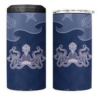 Western Yoke 4 in 1 Can Cooler Tumbler Octopus And Coral Cowboy Style - Wonder Print Shop