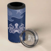 Western Yoke 4 in 1 Can Cooler Tumbler Octopus And Coral Cowboy Style - Wonder Print Shop