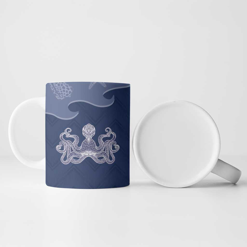 Western Yoke Ceramic Mug Octopus And Coral Cowboy Style - Wonder Print Shop