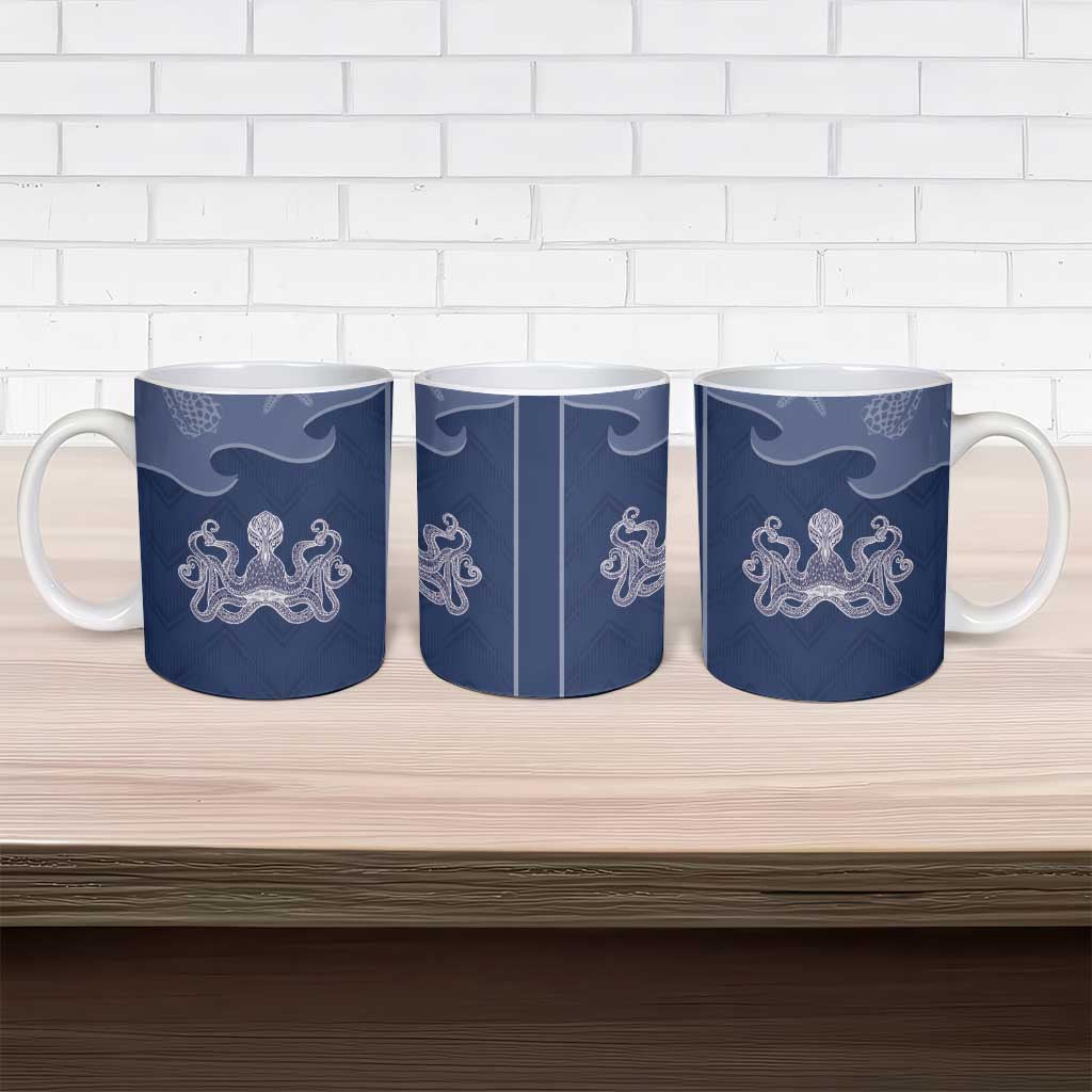 Western Yoke Ceramic Mug Octopus And Coral Cowboy Style - Wonder Print Shop