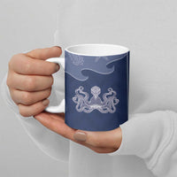 Western Yoke Ceramic Mug Octopus And Coral Cowboy Style - Wonder Print Shop