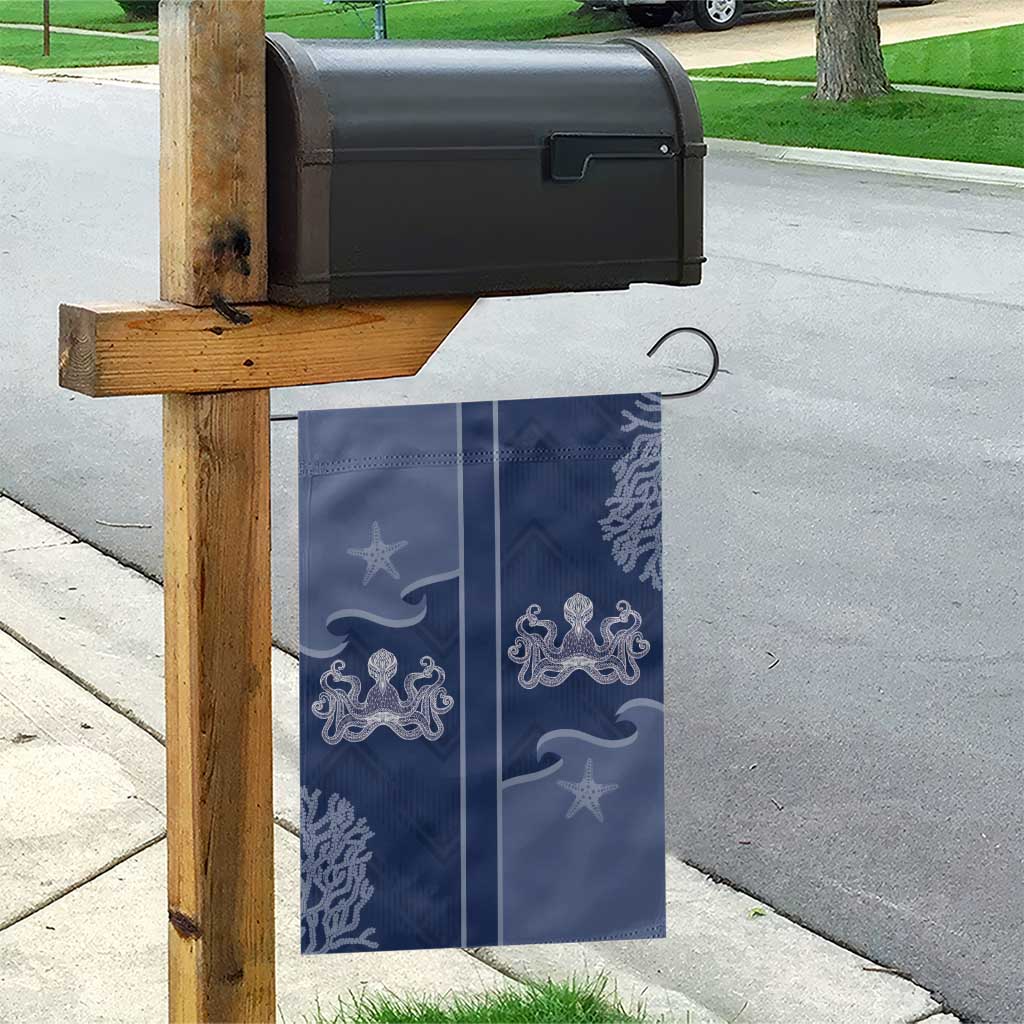 Western Yoke Garden Flag Octopus And Coral Cowboy Style - Wonder Print Shop