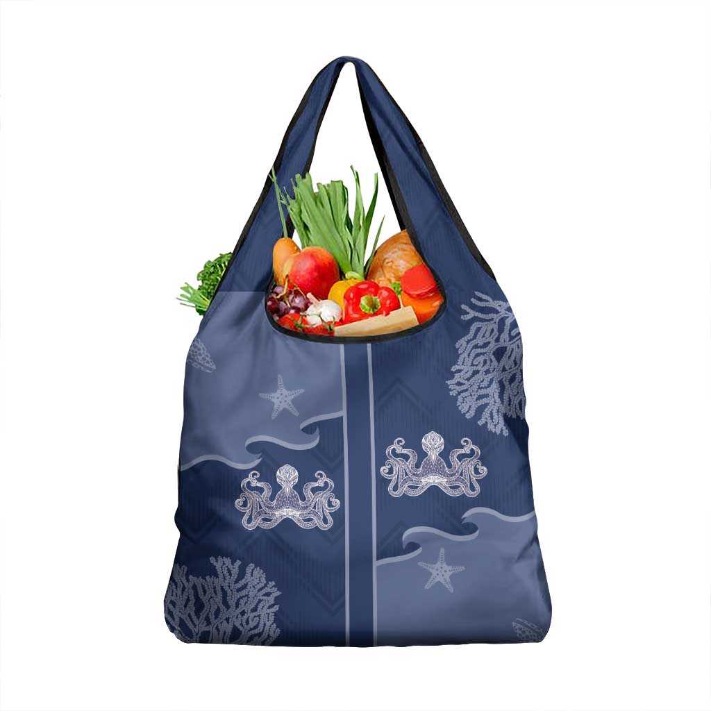 Western Yoke Grocery Bag Octopus And Coral Cowboy Style - Wonder Print Shop