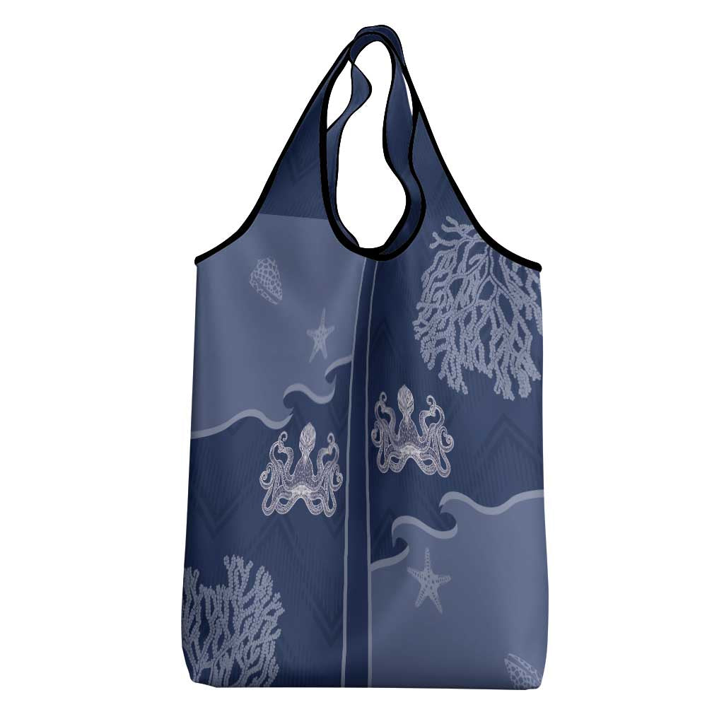Western Yoke Grocery Bag Octopus And Coral Cowboy Style - Wonder Print Shop