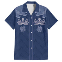 Western Yoke Hawaiian Shirt Octopus And Coral Cowboy Style - Wonder Print Shop