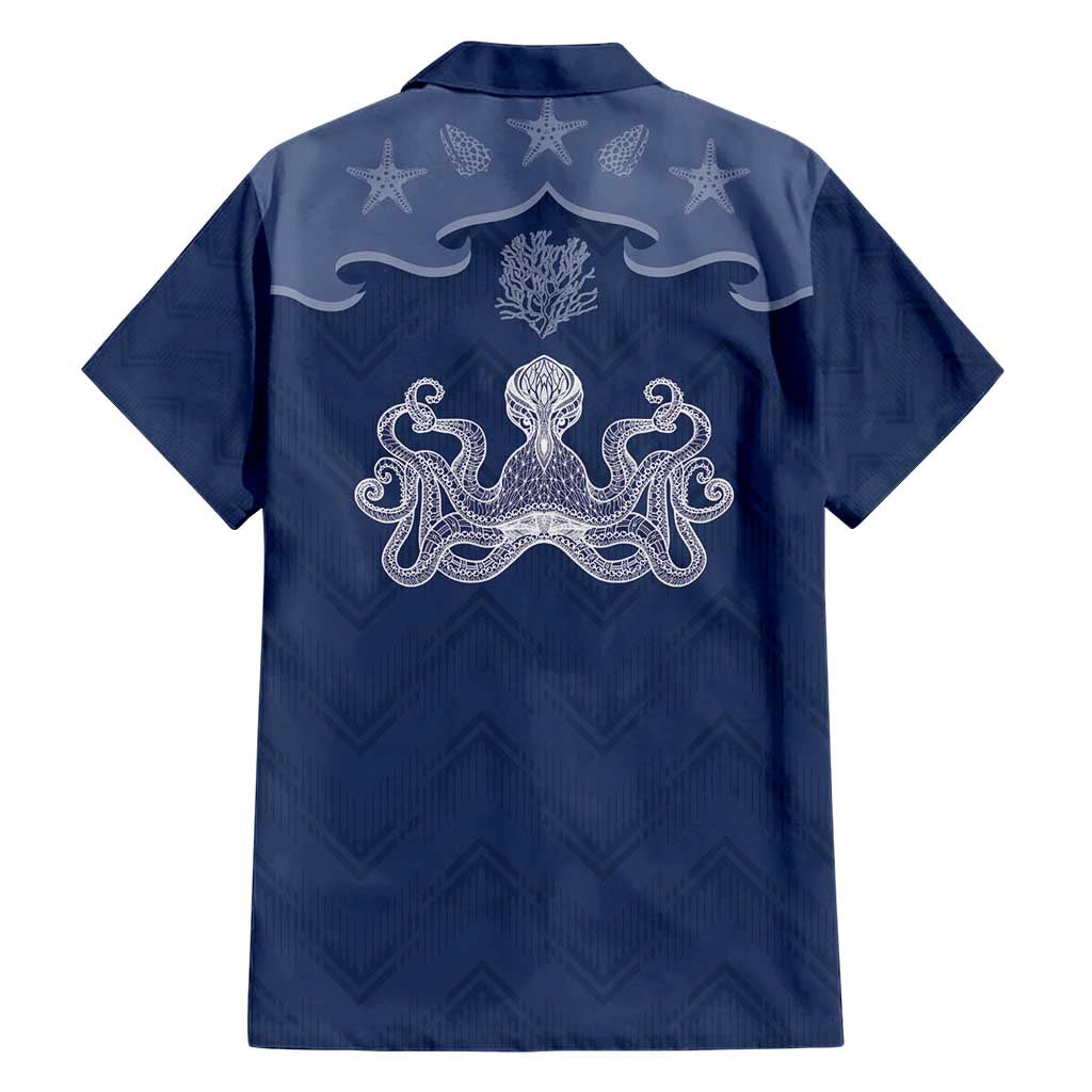 Western Yoke Hawaiian Shirt Octopus And Coral Cowboy Style - Wonder Print Shop