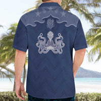 Western Yoke Hawaiian Shirt Octopus And Coral Cowboy Style - Wonder Print Shop