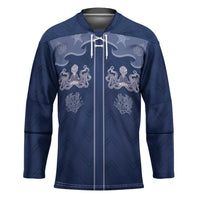 Western Yoke Hockey Jersey Octopus And Coral Cowboy Style - Wonder Print Shop