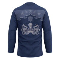 Western Yoke Hockey Jersey Octopus And Coral Cowboy Style - Wonder Print Shop