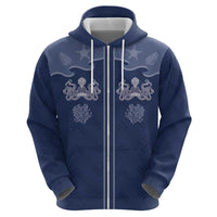 Western Yoke Hoodie Octopus And Coral Cowboy Style - Wonder Print Shop