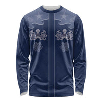 Western Yoke Long Sleeve Shirt Octopus And Coral Cowboy Style - Wonder Print Shop