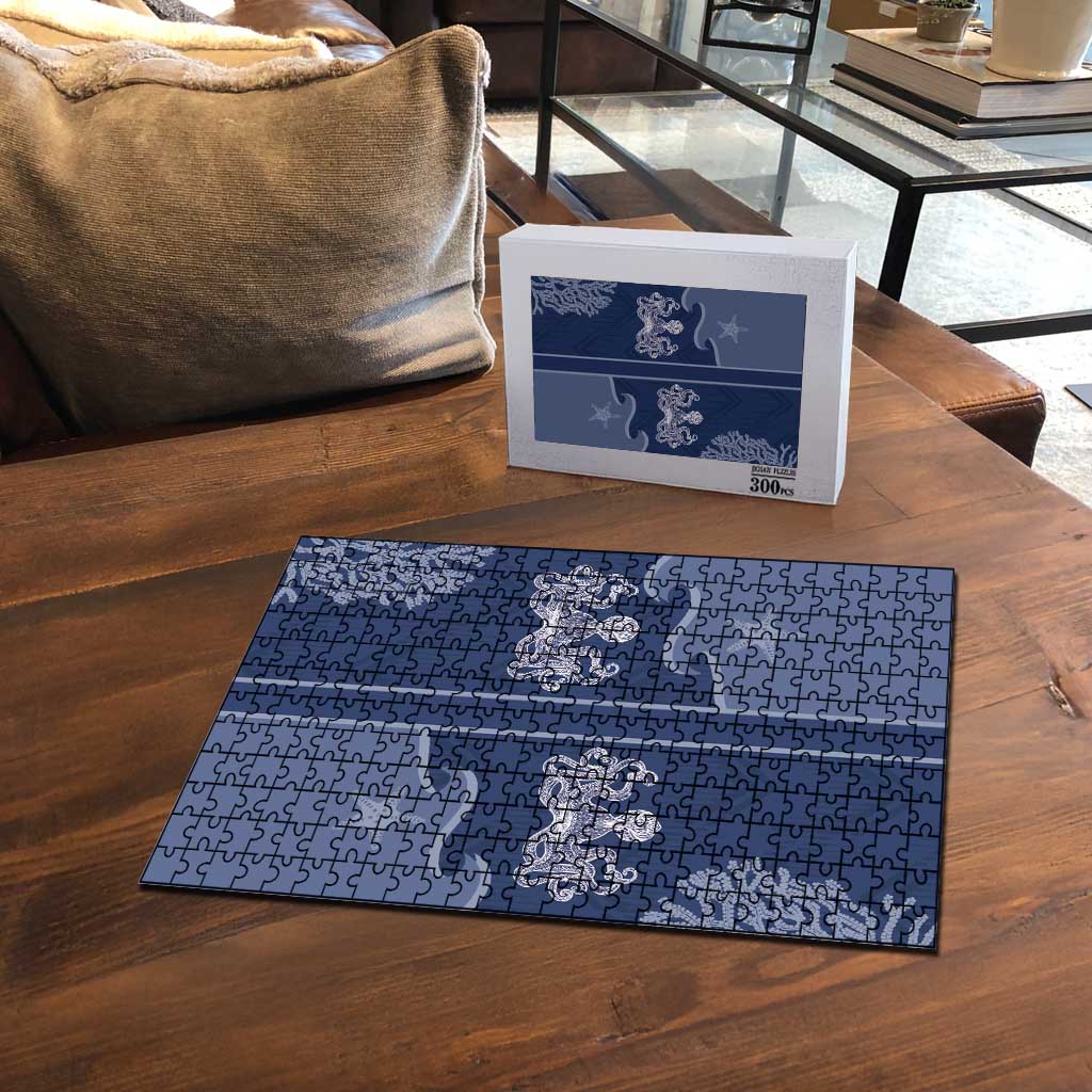 Western Yoke Puzzle Octopus And Coral Cowboy Style - Wonder Print Shop