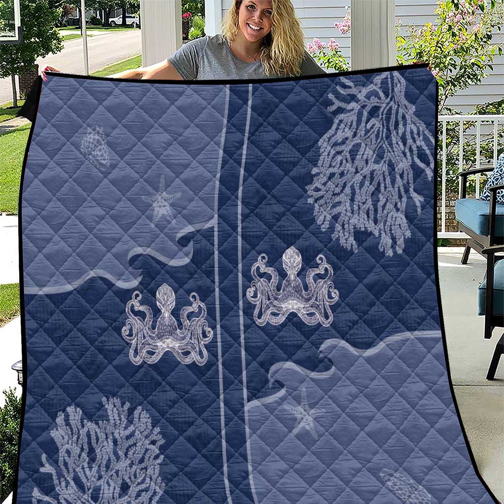 Western Yoke Quilt Octopus And Coral Cowboy Style - Wonder Print Shop