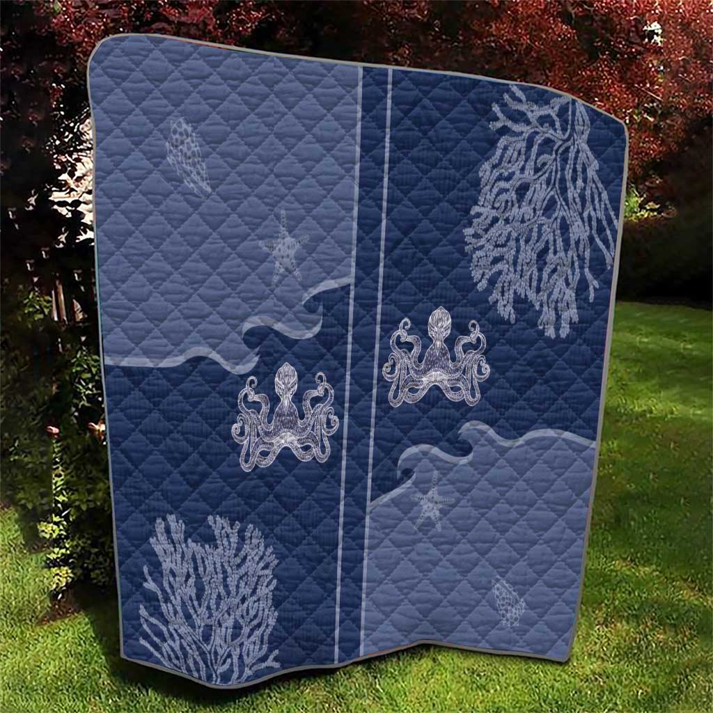 Western Yoke Quilt Octopus And Coral Cowboy Style - Wonder Print Shop