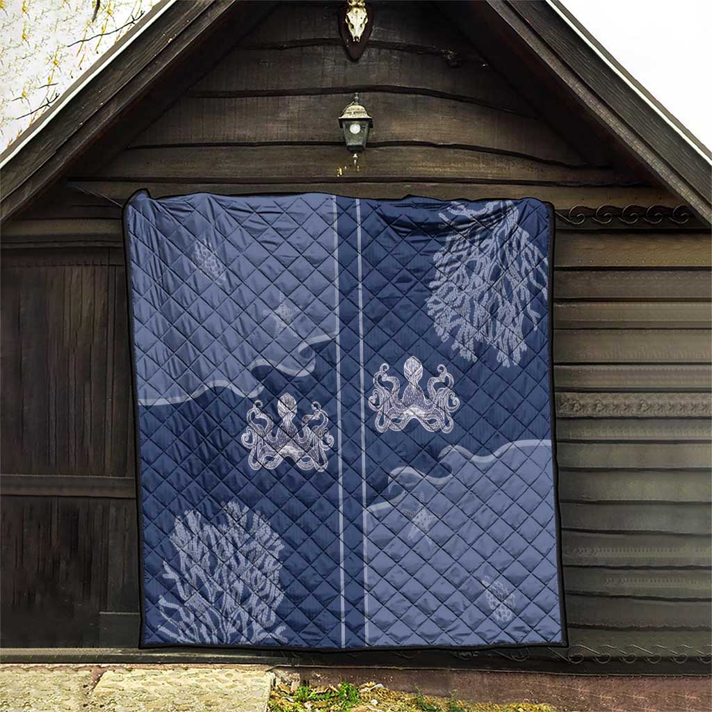 Western Yoke Quilt Octopus And Coral Cowboy Style - Wonder Print Shop