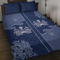 Western Yoke Quilt Bed Set Octopus And Coral Cowboy Style - Wonder Print Shop
