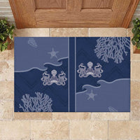 Western Yoke Rubber Doormat Octopus And Coral Cowboy Style - Wonder Print Shop