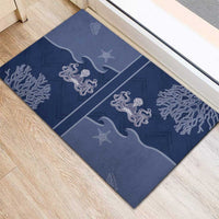 Western Yoke Rubber Doormat Octopus And Coral Cowboy Style - Wonder Print Shop