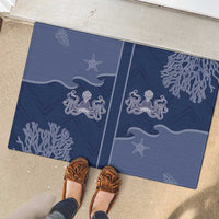 Western Yoke Rubber Doormat Octopus And Coral Cowboy Style - Wonder Print Shop