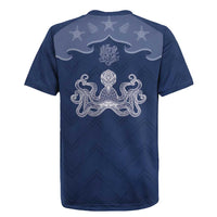 Western Yoke Rugby Jersey Octopus And Coral Cowboy Style - Wonder Print Shop