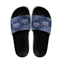 Western Yoke Slide Sandals Octopus And Coral Cowboy Style - Wonder Print Shop