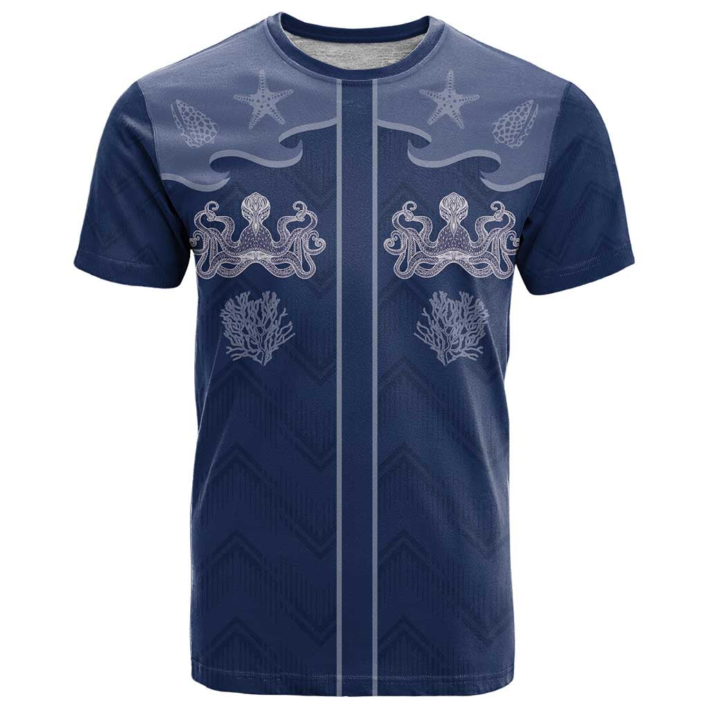 Western Yoke T Shirt Octopus And Coral Cowboy Style - Wonder Print Shop