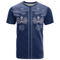 Western Yoke T Shirt Octopus And Coral Cowboy Style - Wonder Print Shop