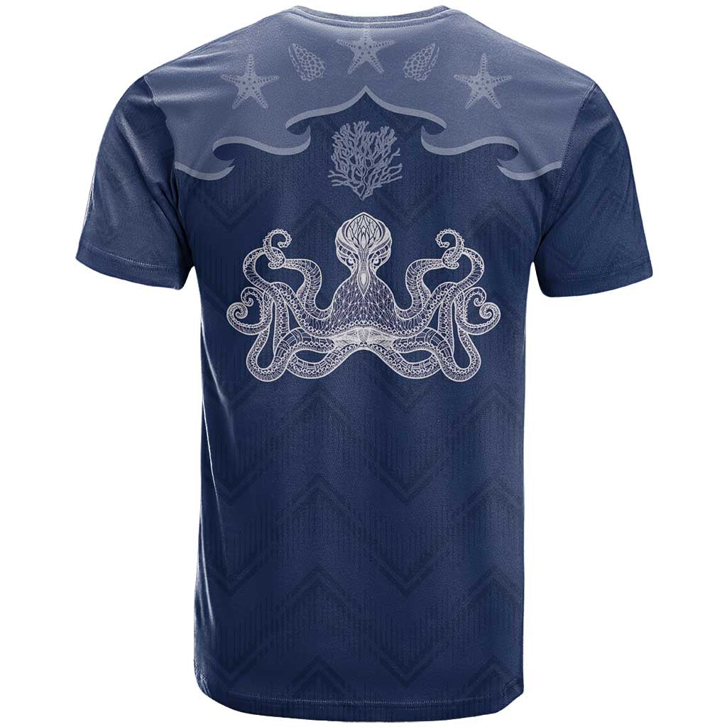 Western Yoke T Shirt Octopus And Coral Cowboy Style - Wonder Print Shop