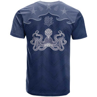 Western Yoke T Shirt Octopus And Coral Cowboy Style - Wonder Print Shop