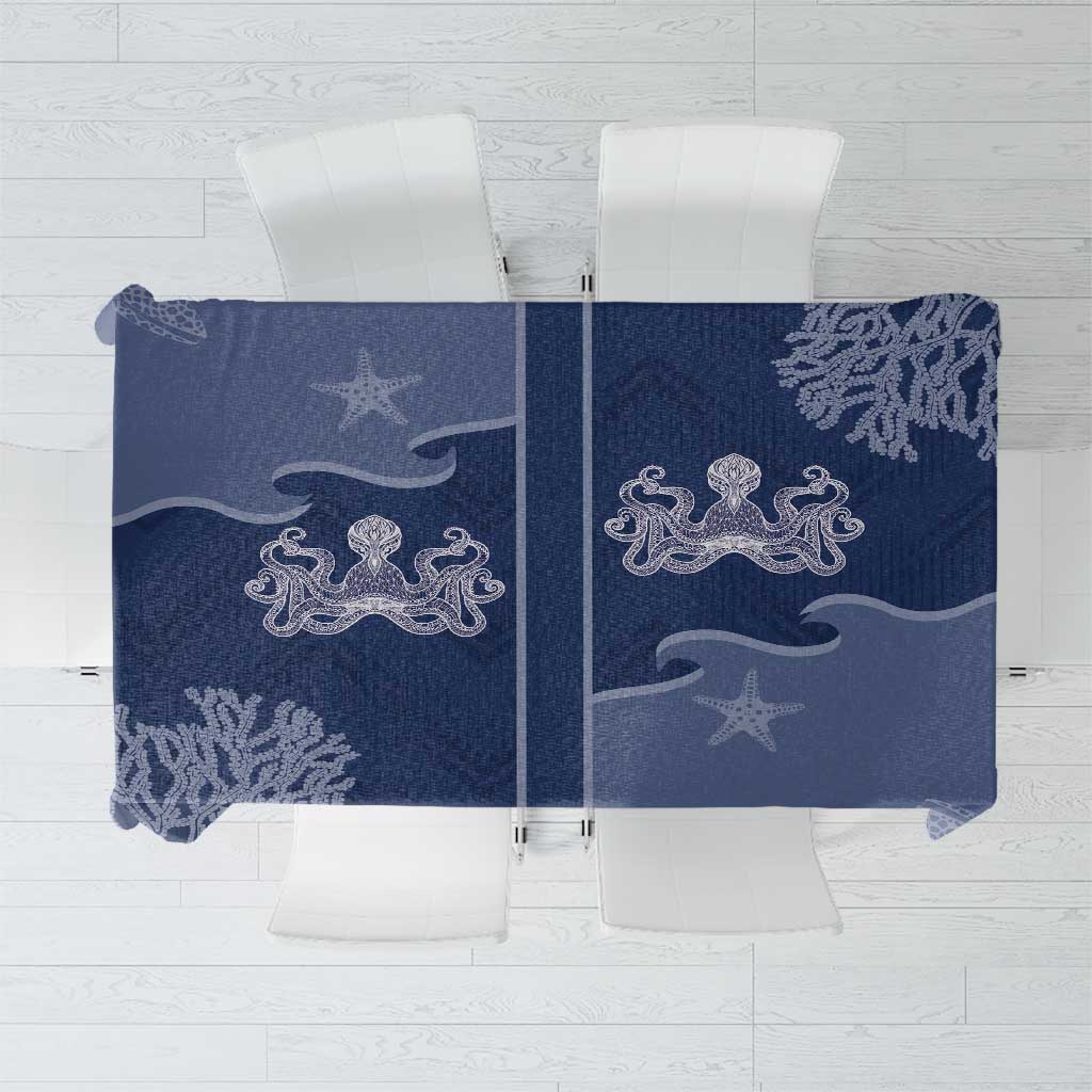 Western Yoke Tablecloth Octopus And Coral Cowboy Style - Wonder Print Shop