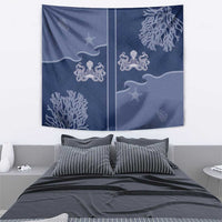 Western Yoke Tapestry Octopus And Coral Cowboy Style - Wonder Print Shop