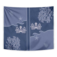Western Yoke Tapestry Octopus And Coral Cowboy Style - Wonder Print Shop