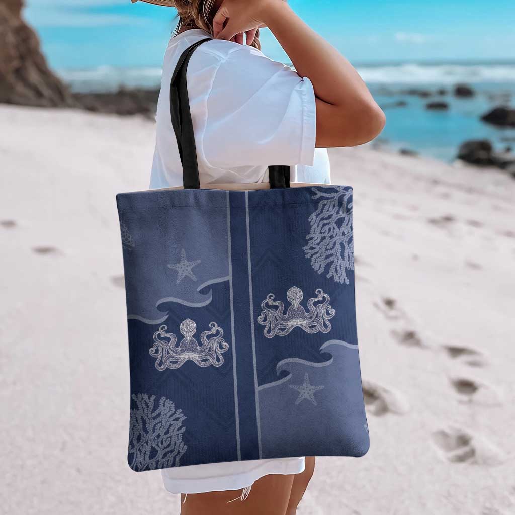 Western Yoke Tote Bag Octopus And Coral Cowboy Style - Wonder Print Shop