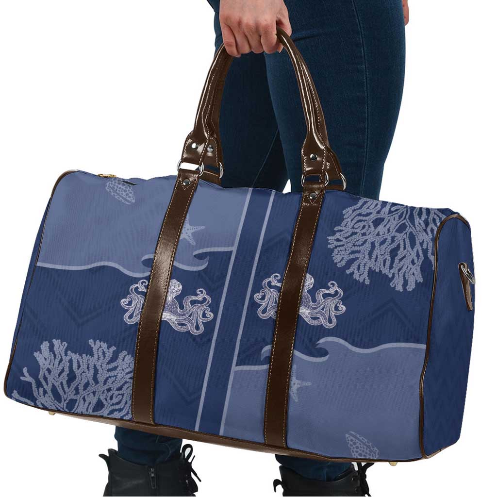 Western Yoke Travel Bag Octopus And Coral Cowboy Style - Wonder Print Shop