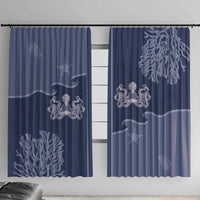 Western Yoke Window Curtain Octopus And Coral Cowboy Style - Wonder Print Shop