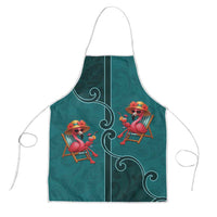 Western Yoke Apron Flamingo Relax Cowboy Style - Wonder Print Shop