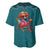 Western Yoke Baseball Jersey Flamingo Relax Cowboy Style - Wonder Print Shop