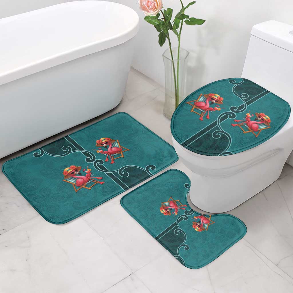 Western Yoke Bathroom Set Flamingo Relax Cowboy Style - Wonder Print Shop