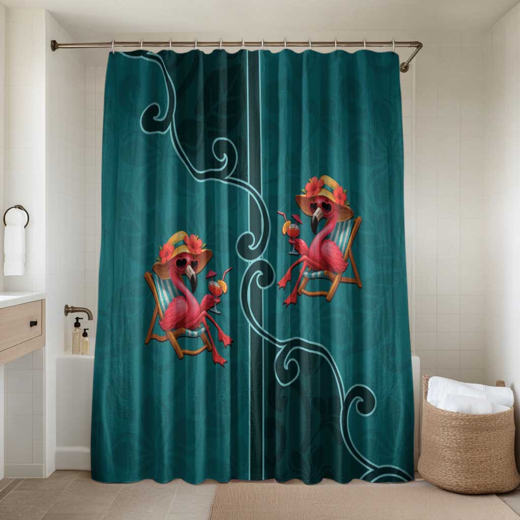 Western Yoke Bathroom Set Flamingo Relax Cowboy Style - Wonder Print Shop