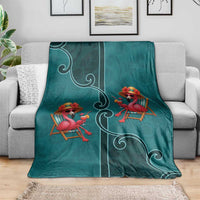 Western Yoke Blanket Flamingo Relax Cowboy Style - Wonder Print Shop